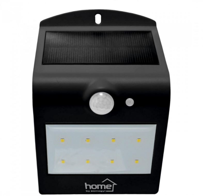 Home szolárpaneles LED lámpa, fekete (FLP 2/BK SOLAR)